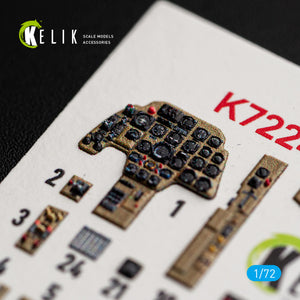 KELIK K72241 Messerschmitt Bf-110 C (Early) - Interior 3D Decals (for Eduard Kits) 1/72 – immagine 7