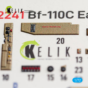 KELIK K72241 Messerschmitt Bf-110 C (Early) - Interior 3D Decals (for Eduard Kits) 1/72 – immagine 4