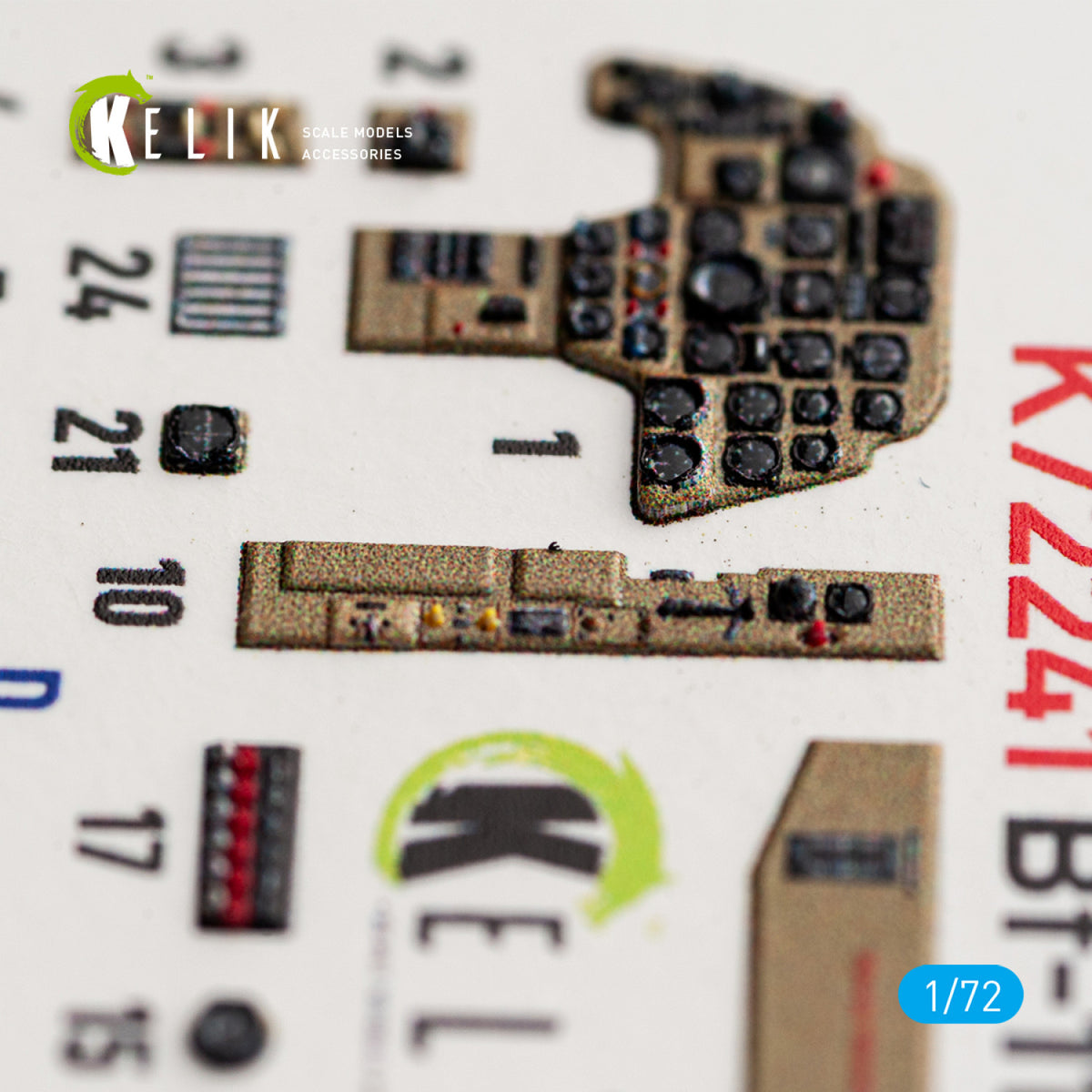 KELIK K72241 Messerschmitt Bf-110 C (Early) - Interior 3D Decals (for Eduard Kits) 1/72 – immagine 5