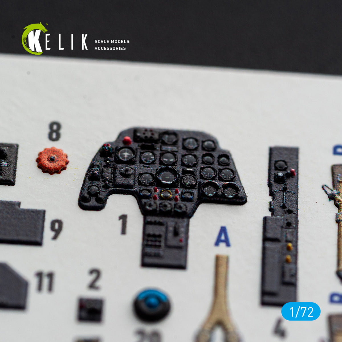 KELIK K72243 Messerschmitt Bf-110 G-4 - Interior 3D Decals (for Eduard Kits) 1/72 – Bild 5