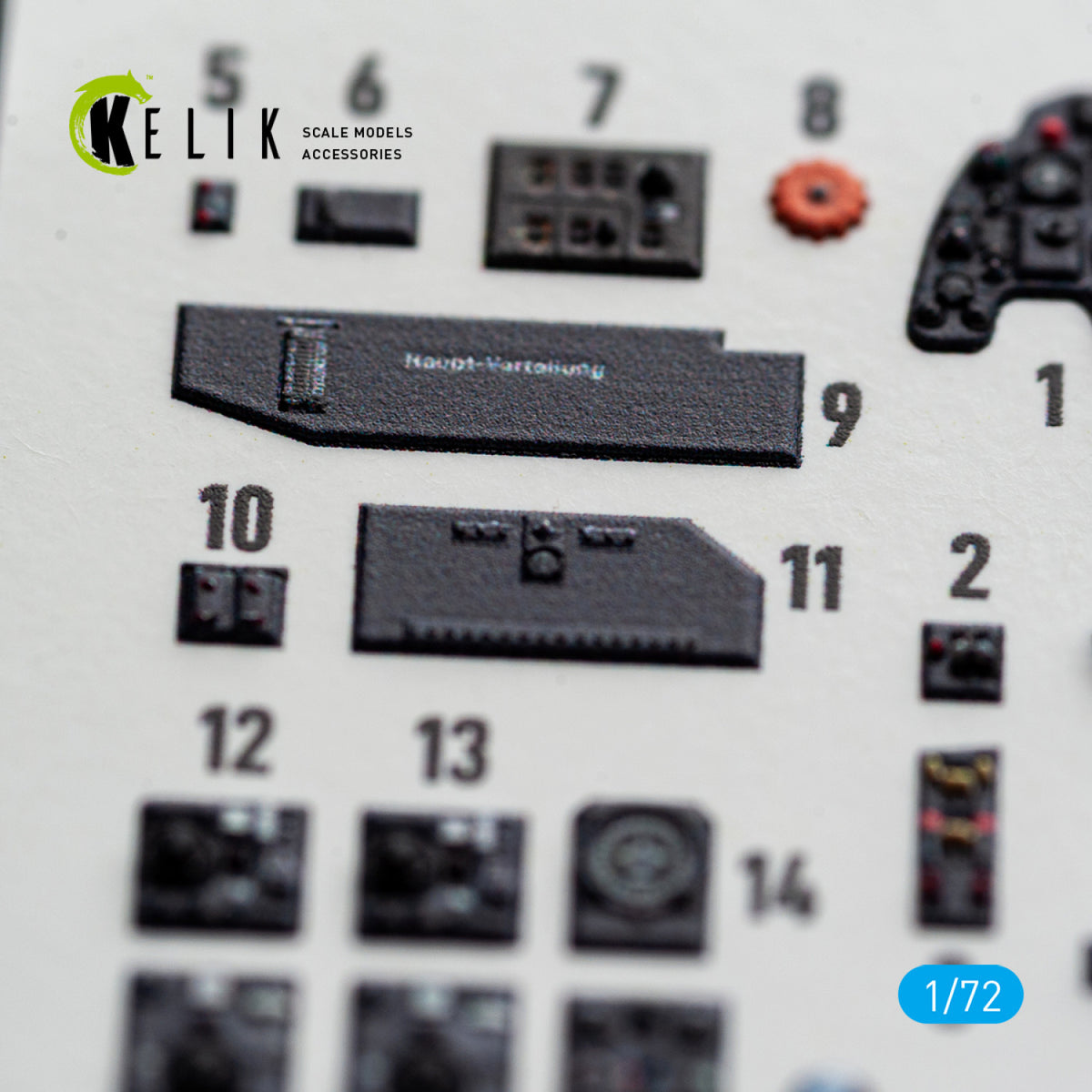 KELIK K72243 Messerschmitt Bf-110 G-4 - Interior 3D Decals (for Eduard Kits) 1/72 – Bild 6