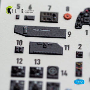 KELIK K72243 Messerschmitt Bf-110 G-4 - Interior 3D Decals (for Eduard Kits) 1/72 – Bild 6