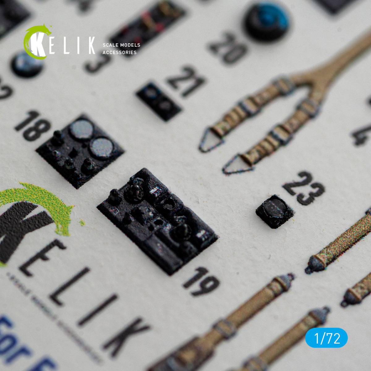 KELIK K72243 Messerschmitt Bf-110 G-4 - Interior 3D Decals (for Eduard Kits) 1/72 – Bild 8
