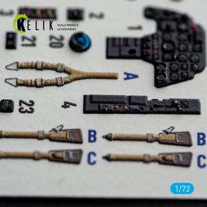 KELIK K72243 Messerschmitt Bf-110 G-4 - Interior 3D Decals (for Eduard Kits) 1/72 – Bild 9