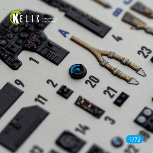 KELIK K72243 Messerschmitt Bf-110 G-4 - Interior 3D Decals (for Eduard Kits) 1/72 – Bild 2