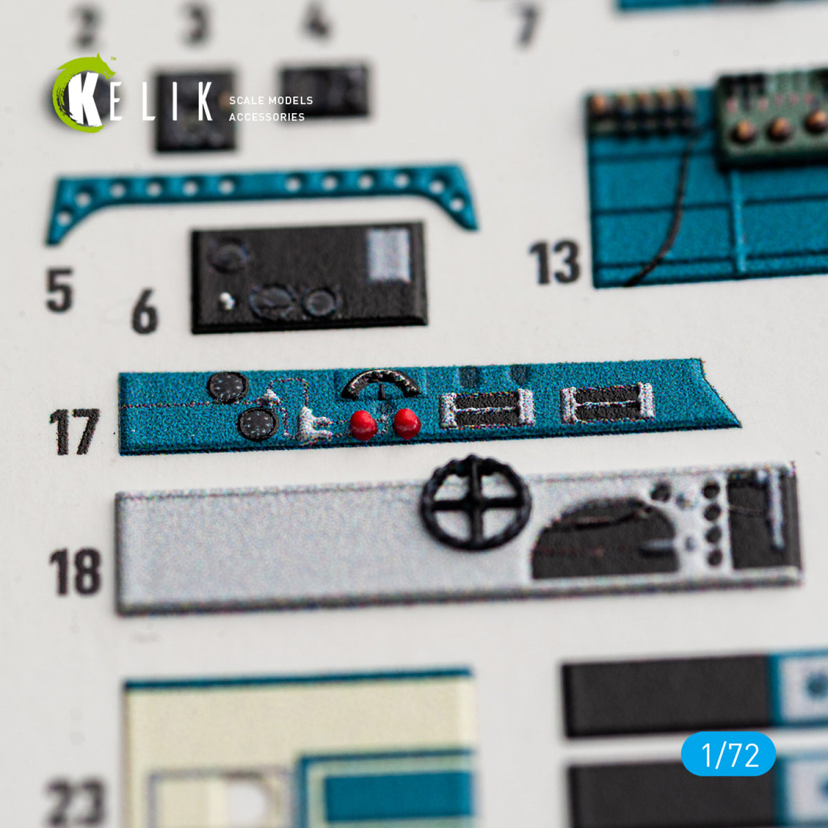KELIK K72244 Nakajima J1N1-S Gekko - Interior 3D Decals (for Fujimi / Hobby 2000 Kits) 1/72 – Bild 9