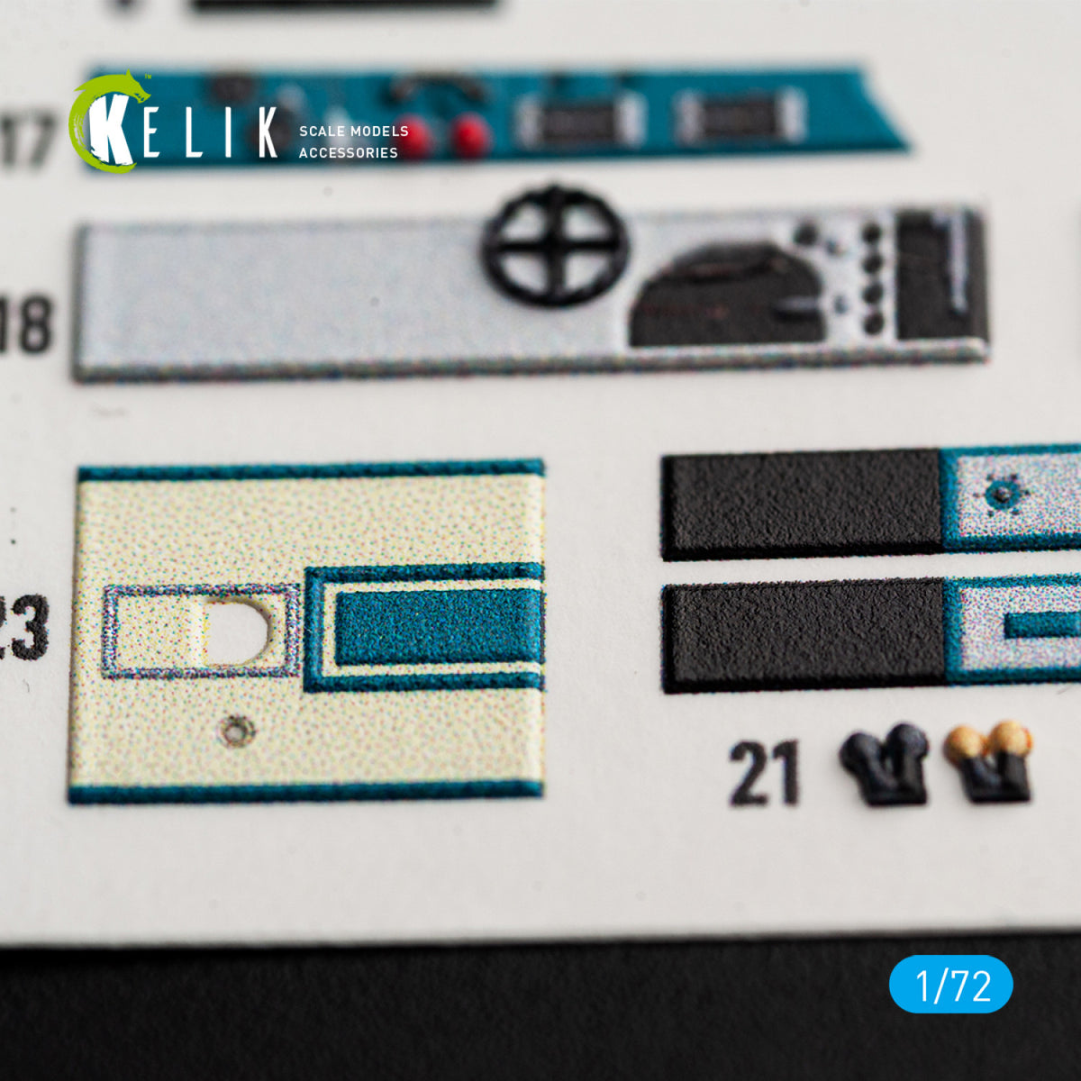 KELIK K72244 Nakajima J1N1-S Gekko - Interior 3D Decals (for Fujimi / Hobby 2000 Kits) 1/72 – Bild 2