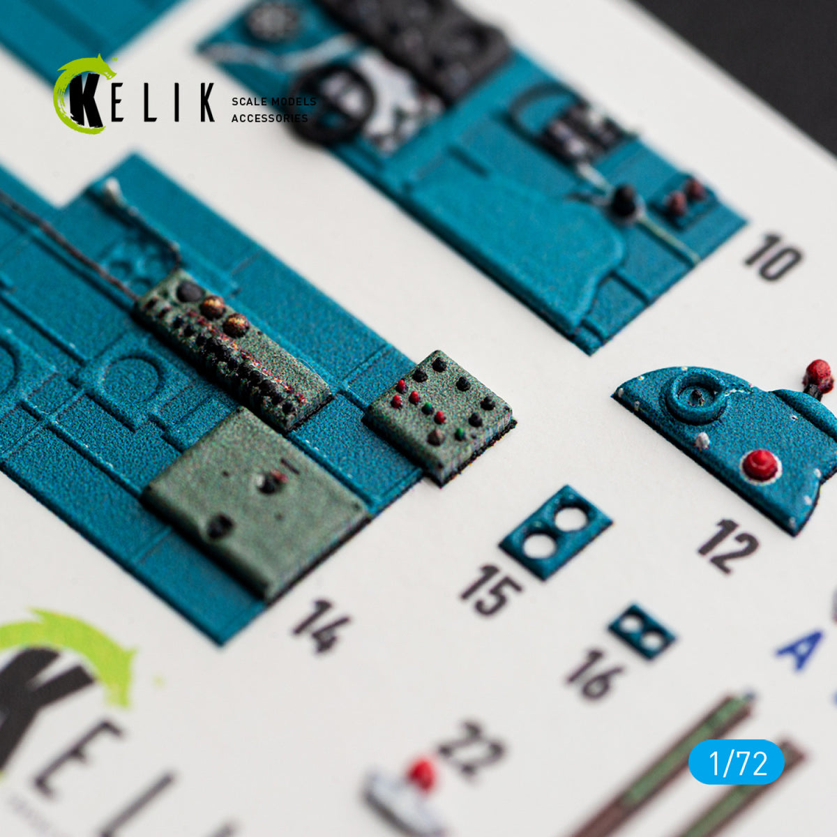 KELIK K72244 Nakajima J1N1-S Gekko - Interior 3D Decals (for Fujimi / Hobby 2000 Kits) 1/72 – Bild 3