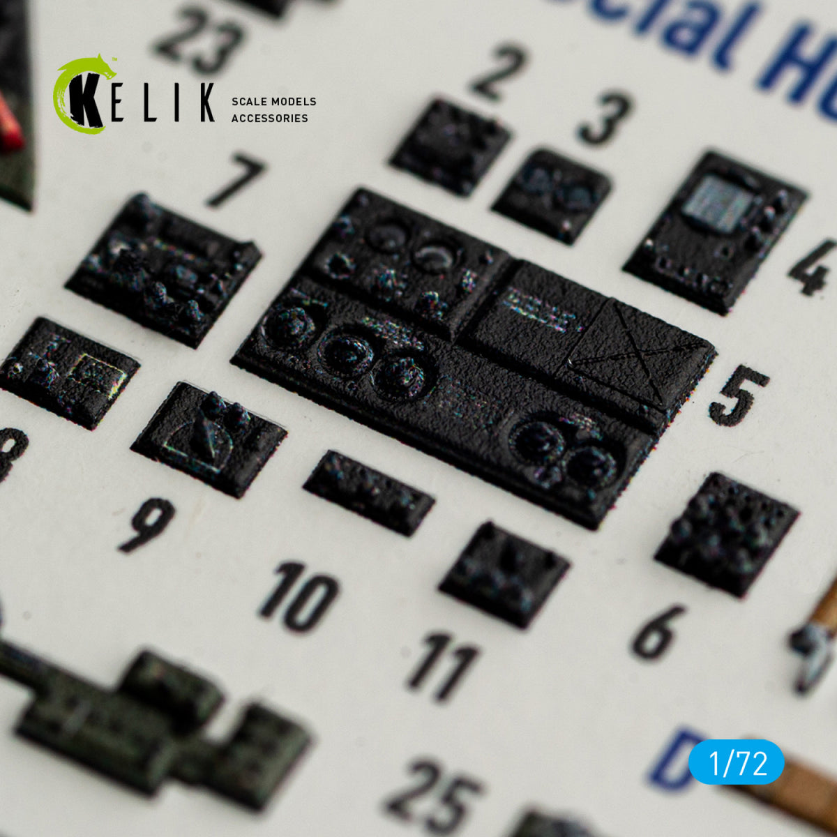 KELIK K72246 SB2C-4 - interior 3D decals for Academy/Special Hobby kit 1/72 – immagine 2