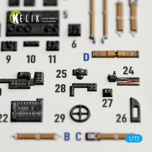 KELIK K72246 SB2C-4 - interior 3D decals for Academy/Special Hobby kit 1/72 – immagine 3