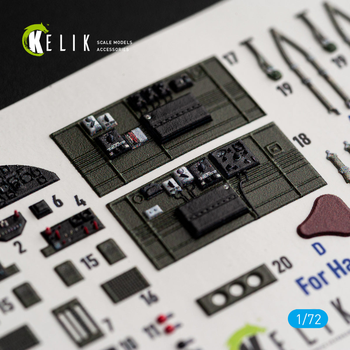KELIK K72248 North American B-25 J Mitchell - Interior 3D Decals (for Eduard Kits) 1/72 – immagine 5