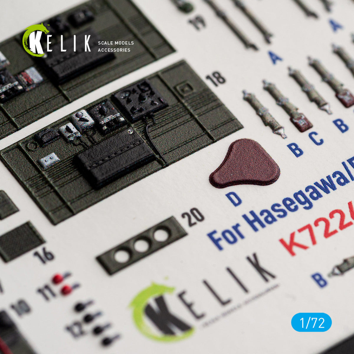 KELIK K72248 North American B-25 J Mitchell - Interior 3D Decals (for Eduard Kits) 1/72 – immagine 6