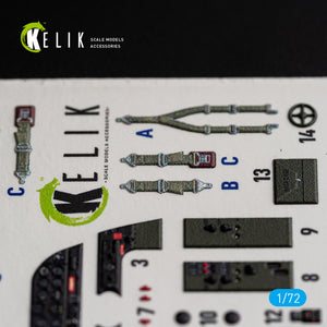 KELIK K72249 Vultee Vengeance Mk.I / Mk.Ia - Interior 3D Decals (for Dora Wings Kits) 1/72 – Bild 5