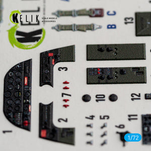 KELIK K72249 Vultee Vengeance Mk.I / Mk.Ia - Interior 3D Decals (for Dora Wings Kits) 1/72 – Bild 6