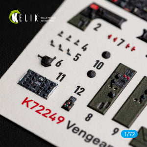 KELIK K72249 Vultee Vengeance Mk.I / Mk.Ia - Interior 3D Decals (for Dora Wings Kits) 1/72 – Bild 2