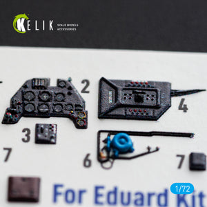 KELIK K72251 Messerschmitt Bf-109 F-2 / F-4 - Interior 3D Decals (for Eduard Kits) 1/72 – Bild 5