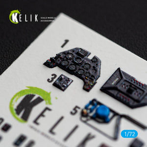 KELIK K72251 Messerschmitt Bf-109 F-2 / F-4 - Interior 3D Decals (for Eduard Kits) 1/72 – Bild 7