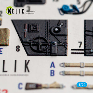 KELIK K72252 Messerschmitt Bf-109 G-2 / G-4 - Interior 3D Decals (for Eduard Kits) 1/72 – Bild 5