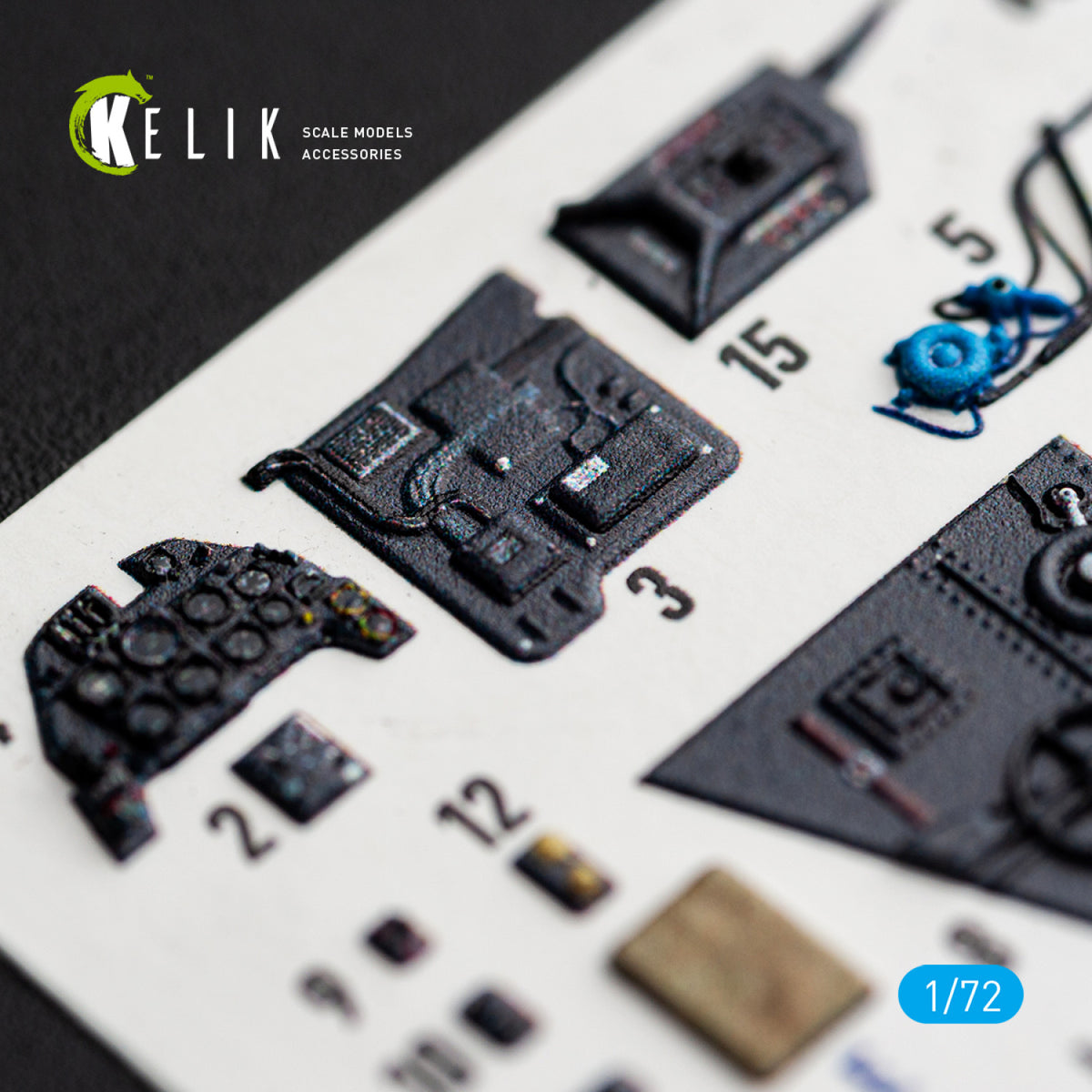 KELIK K72252 Messerschmitt Bf-109 G-2 / G-4 - Interior 3D Decals (for Eduard Kits) 1/72 – Bild 7