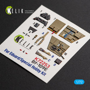 KELIK K72253 Messerschmitt Bf-109 G-2 / G-4 - Interior 3D Decals (for Special Hobby / Eduard Kits) 1/72 – immagine 3