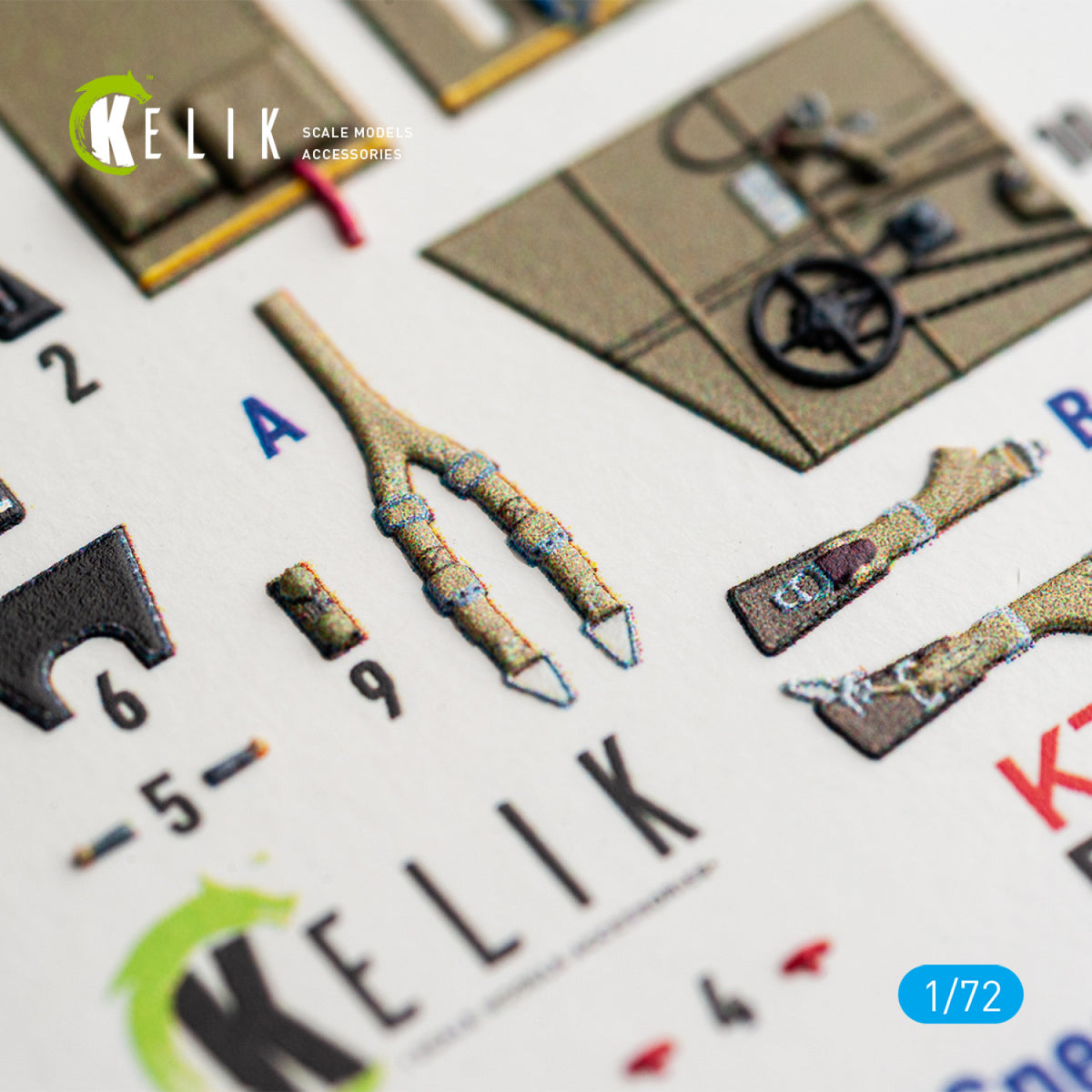 KELIK K72253 Messerschmitt Bf-109 G-2 / G-4 - Interior 3D Decals (for Special Hobby / Eduard Kits) 1/72 – immagine 5
