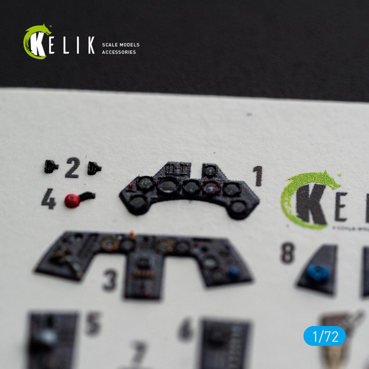 KELIK K72254 Focke Wulf Fw-190 A-8 / R-2 - Interior 3D Decals (for Eduard Kits) 1/72 – zdjęcie 5