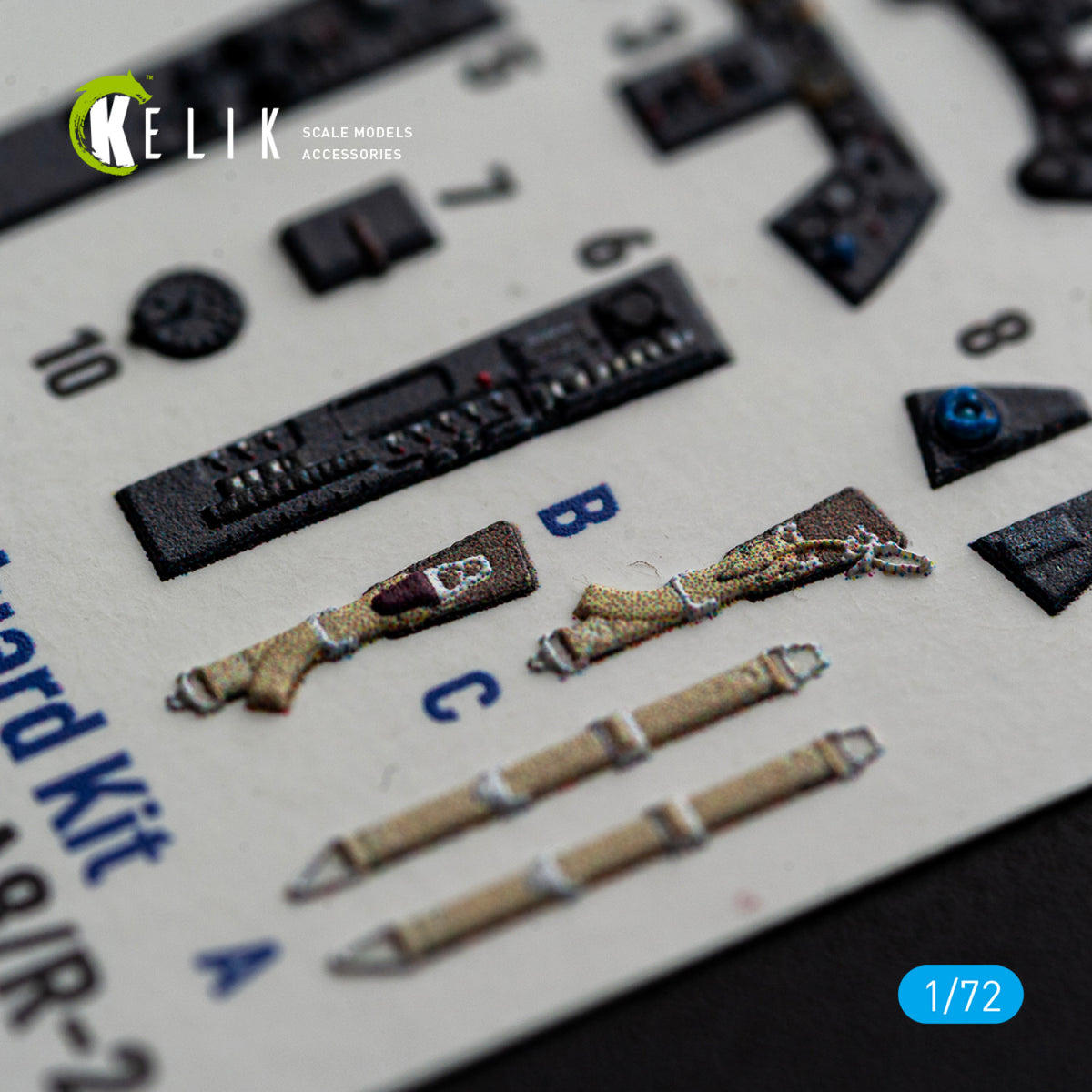 KELIK K72254 Focke Wulf Fw-190 A-8 / R-2 - Interior 3D Decals (for Eduard Kits) 1/72 – zdjęcie 9