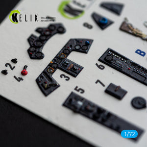 KELIK K72254 Focke Wulf Fw-190 A-8 / R-2 - Interior 3D Decals (for Eduard Kits) 1/72 – zdjęcie 3