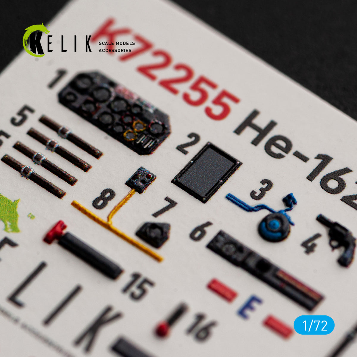 KELIK K72255 Heinkel He-162 Spatz - Interior 3D Decals (for Special Hobby Kits) 1/72 – Bild 6