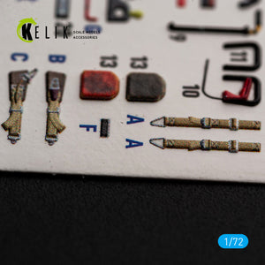 KELIK K72255 Heinkel He-162 Spatz - Interior 3D Decals (for Special Hobby Kits) 1/72 – Bild 3