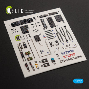 KELIK K72258 Sikorsky CH-54 A Tarhe - Interior 3D Decals (for ICM Kits) 1/72 – zdjęcie 4