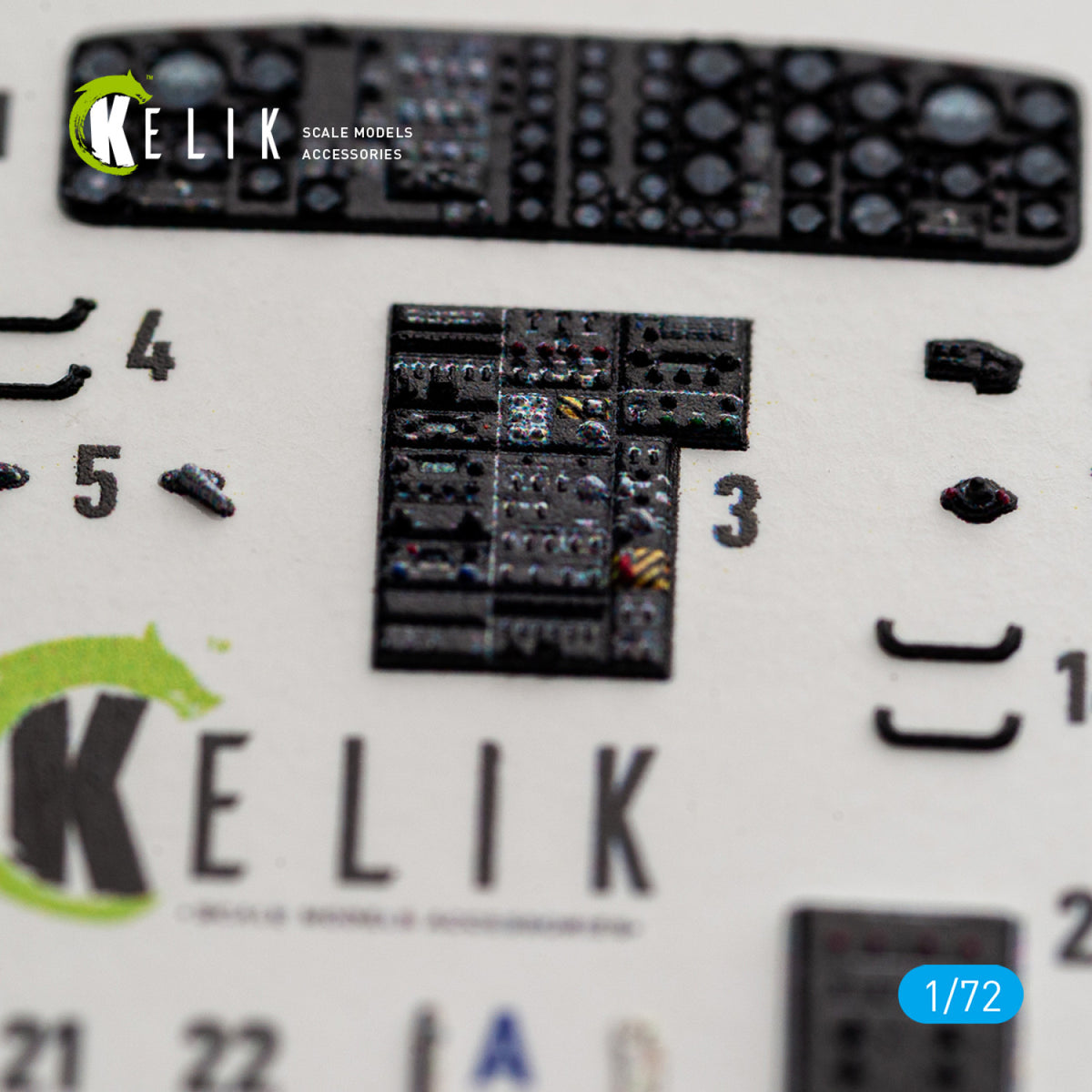 KELIK K72258 Sikorsky CH-54 A Tarhe - Interior 3D Decals (for ICM Kits) 1/72 – zdjęcie 6