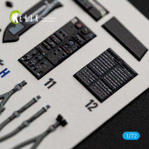 KELIK K72258 Sikorsky CH-54 A Tarhe - Interior 3D Decals (for ICM Kits) 1/72 – zdjęcie 2