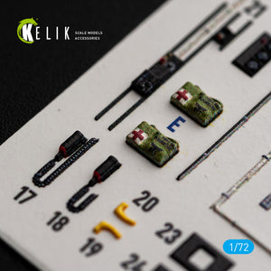 KELIK K72258 Sikorsky CH-54 A Tarhe - Interior 3D Decals (for ICM Kits) 1/72 – zdjęcie 3