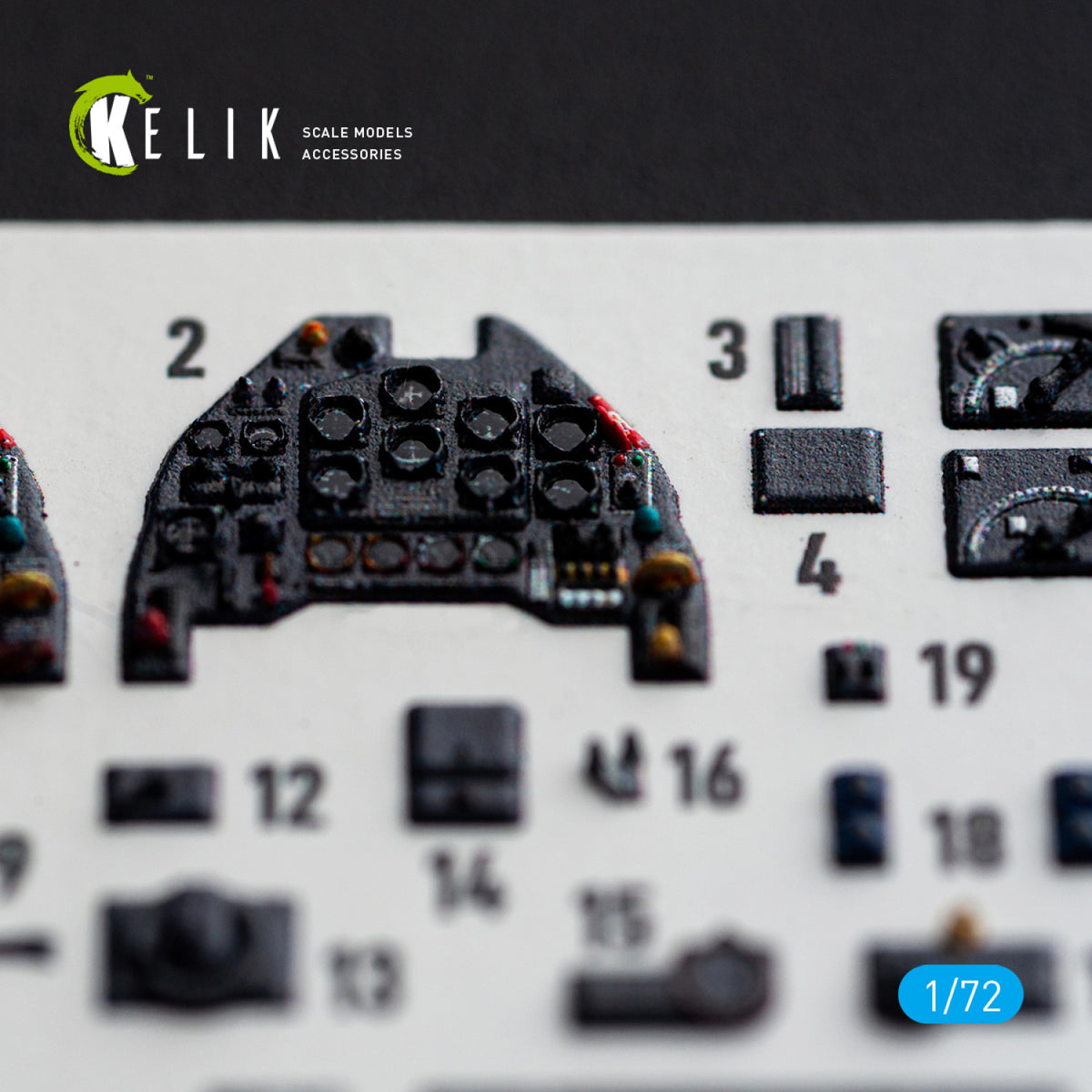 KELIK K72259 Junkers Ju-87 B/R Stuka - Interior 3D Decals (for Airfix Kits) 1/72 – zdjęcie 4