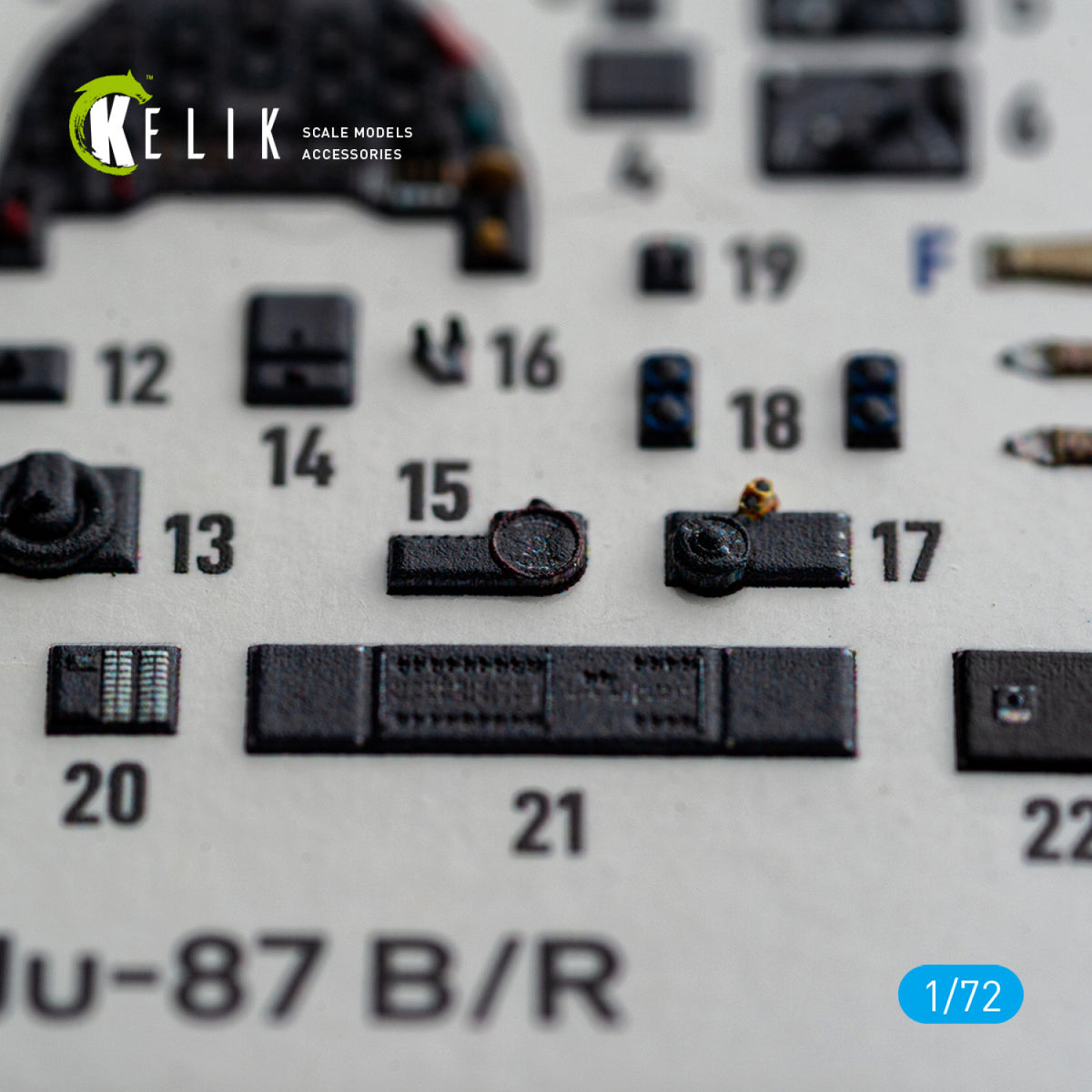 KELIK K72259 Junkers Ju-87 B/R Stuka - Interior 3D Decals (for Airfix Kits) 1/72 – zdjęcie 5
