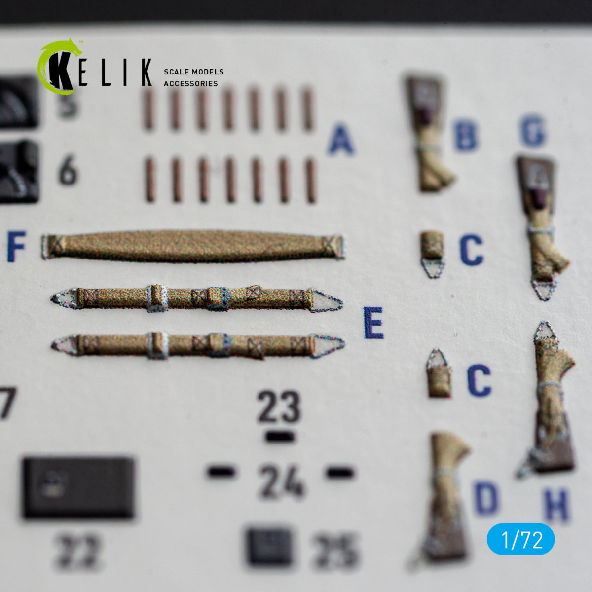 KELIK K72259 Junkers Ju-87 B/R Stuka - Interior 3D Decals (for Airfix Kits) 1/72 – zdjęcie 6
