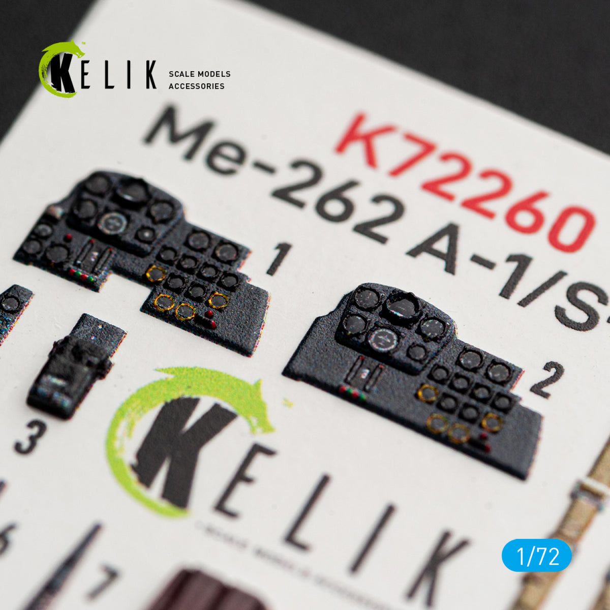 KELIK K72260 Messerschmitt Me-262 A-1 / S-92 - Interior 3D Decals (for Arma Hobby Kits) 1/72 – imagen 5