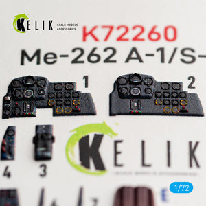 KELIK K72260 Messerschmitt Me-262 A-1 / S-92 - Interior 3D Decals (for Arma Hobby Kits) 1/72 – imagen 3