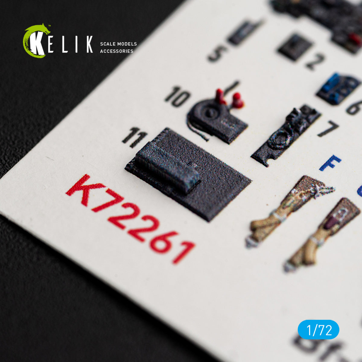 KELIK K72261 Messerschmitt Bf-109 K-4 - Interior 3D Decals (for Eduard Kits) 1/72 – Bild 5