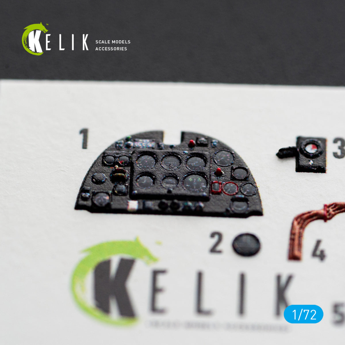 KELIK K72262 Supermarine Spitfire Mk.Vb - Interior 3D Decals (for Eduard Kits) 1/72 – image 4