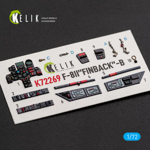 KELIK K72269 Shenyang F-8 II &amp;quot;Finback-B&amp;quot; - Interior 3D Decals (for Trumpeter Kits) – Bild 3