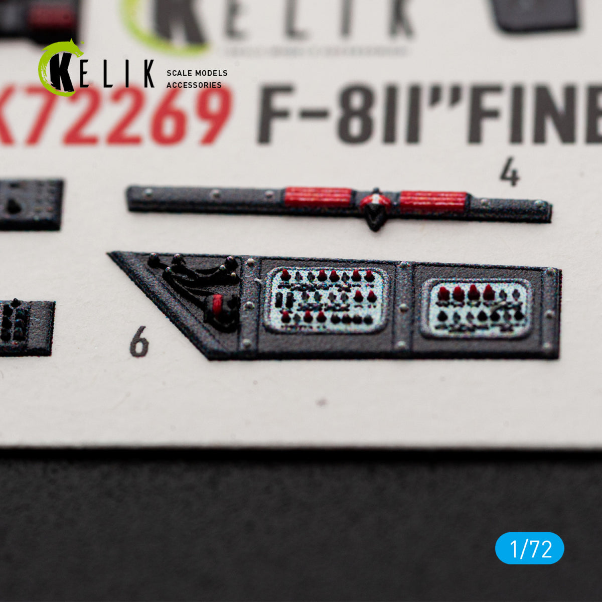 KELIK K72269 Shenyang F-8 II &amp;quot;Finback-B&amp;quot; - Interior 3D Decals (for Trumpeter Kits) – Bild 2