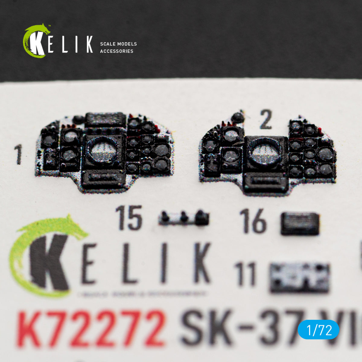 KELIK K72272 Saab SK-37 Viggen - Interior 3D Decals (for Special Hobby Kits) 1/72 – image 4