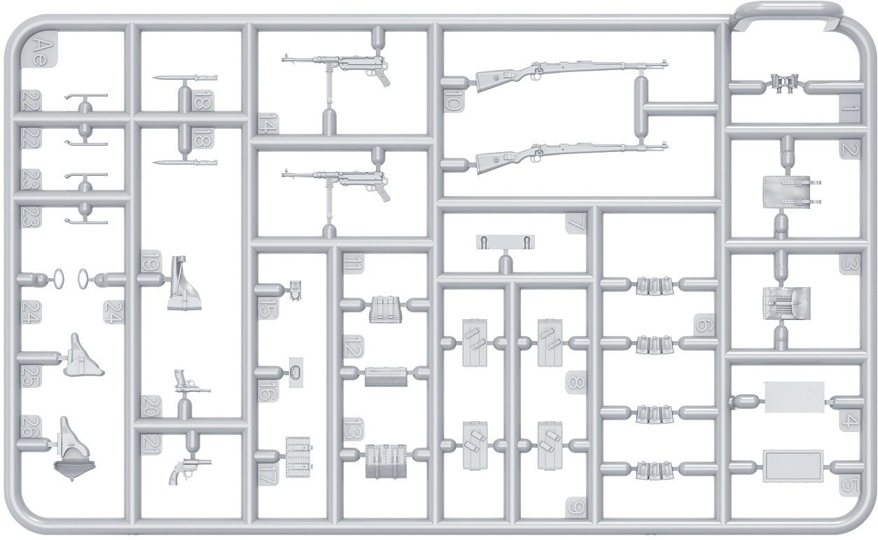 MiniArt 36075 German Checkpoint. 3t Cargo Truck 3,6-36S &amp;amp; Kfz.1 Type 170VK w/ Feldgendarmerie. Big Set 1/35 – zdjęcie 11
