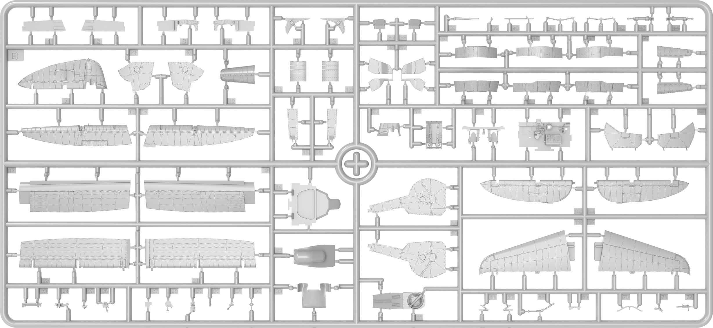 MiniArt 48042 P-47M Thunderbolt Dorsal Fin Advanced Kit 1/48 – Bild 14