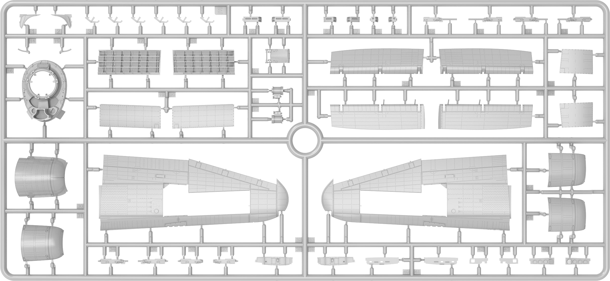 MiniArt 48042 P-47M Thunderbolt Dorsal Fin Advanced Kit 1/48 – Bild 22