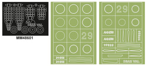 Montex MM48601 D3A2 VAL WINGSY KITS D5-13 Maxi Mask for painting 1/48