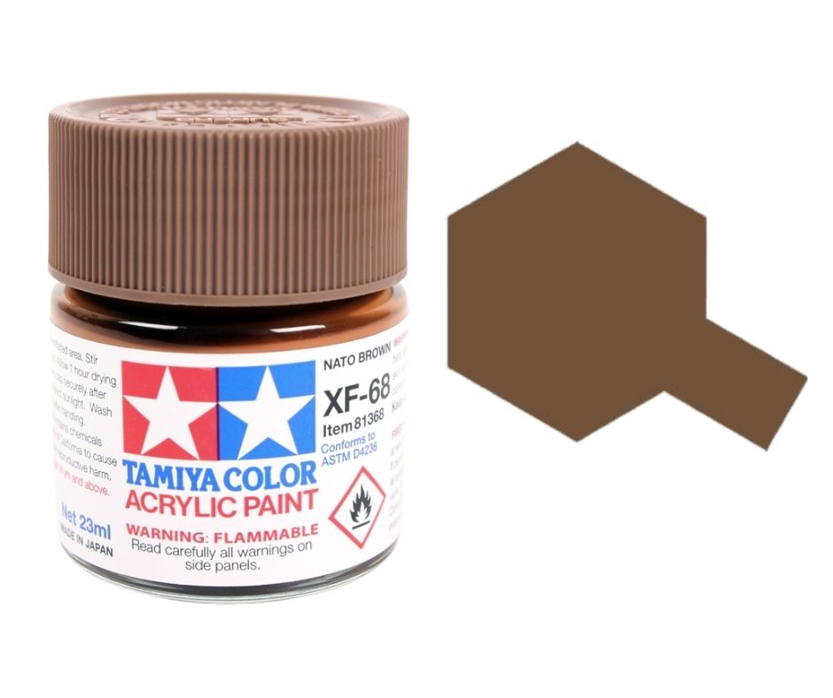 Tamiya 81368 Acryl XF-68 NATO Brown 23ml