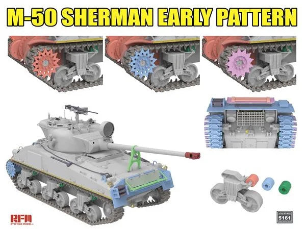 Rye Field Model 5161 M-50 Sherman early pattern Degem Aleph / Degem Beth 1/35 – image 5